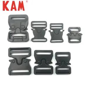 KAM Black Plastic 25mm Tactical Buckle For Bags