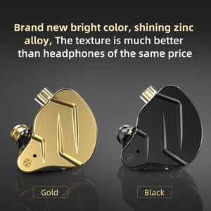 <span class=keywords><strong>KZ</strong></span> ZSN <span class=keywords><strong>Pro</strong></span> X 1DD 1BA Metal HIFI en la oreja Auriculares Bass Auriculares Hybrid Driver Sport Auriculares Voz muy baja para ZSX ZAX ASX EDX <span class=keywords><strong>Z1</strong></span> - Product Image 3