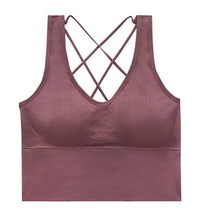 Nouveau Soutien-gorge <span class=keywords><strong>Crop</strong></span> <span class=keywords><strong>Top</strong></span> Femme Sexy Sans Bretelles Sans Fil Sans Couture <span class=keywords><strong>Dos</strong></span> <span class=keywords><strong>Nu</strong></span> avec Coussinets Bralette Débardeur Gilet Féminin - Product Image 4