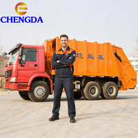 Camion compacteur de déchets Sinotruk 430 ch 6x4, 3 essieux, Euro 1 Diesel, 30 m3, pour la collecte des ordures, poids lourd