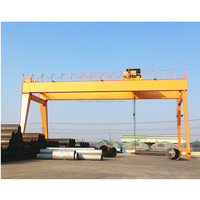 Grue portique électrique sur rail HENGTAI 20t, robuste, télécommandée, composants Siemens, hauteur de levage 30m, pour chantier naval