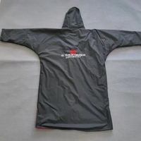 Poncho de plage de grande taille, serviette de bain, robe avec capuche et réglage des boutons du cou pour le surf et la natation