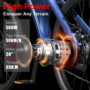 Vélo Électrique de Montagne Ebike 48V 500W 27,5 Pouces avec Batterie au Lithium, Vélo Électrique Urbain, Entrepôt USA/UE - Product Image 4