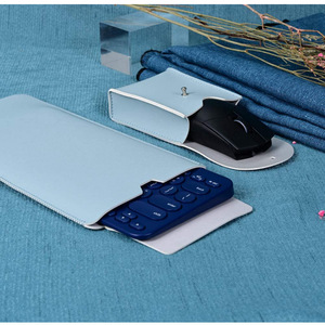 Solid color Logitech K380 leather <b>keyboard</b> carrying case, dustproof <b>keyboard</b> bag, mouse bag, customizable. - Product Image 4