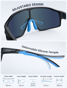 Lamicall BCPE04 OEM Bulk <strong>Buy</strong> Sports Sunglasses for Kids TR90 Lightweight Children Cycling Eyewear Windproof Goggles Racing - Product Image 6