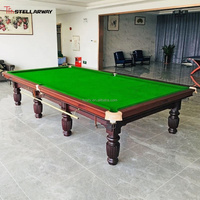 Mesa de Snooker Directo de Fábrica con Juego de Tacos y Bolas, Mesa de Billar Profesional de Diseño Clásico de 12 pies, Australia