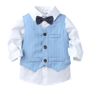 Ropa de Bebé, Trajes Formales para Niños, Pantalones a Rayas, Conjuntos de China - Product Image 3