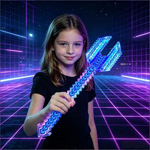 Épée laser lumineuse pour enfants, silencieuse et cool, pour garçons, cadeaux de vacances, jouets couteau LED, activités promotionnelles, jeu <span class=keywords><strong>Minecraft</strong></span> - Product Image 4