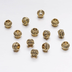 Metal <b>Beads</b> 8mm Round Spacer <b>Beads</b> <b>Silver</b> And Gold Mixed Colors For Bracelet Making Plated Metal Jewelry Accessories - Product Image 4