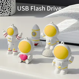 2021爆発する宇宙飛行士USBフラッシュドライブソフトPVCUSB2.0ペンドライブ4GB8GB 16GB32GBペンドライブUsbメモリスティック