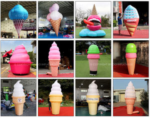 Modelo Inflable Gigante <span class=keywords><strong>de</strong></span> Postre Donut para Publicidad, Cono <span class=keywords><strong>de</strong></span> Helado Inflable Personalizado para Promoción Publicitaria - Product Image 2