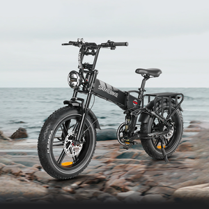 Vélo électrique tout-terrain à suspension intégrale 48V 17Ah 1200W à moteur brushless haute vitesse avec pneus larges, faible MOQ, modèle RS-A02 Plus Fat - Product Image 1