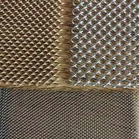 Rideau décoratif en treillis métallique en acier inoxydable, tissage uni, pour la décoration des hôtels, des restaurants, des plafonds, des murs et des cloisons.