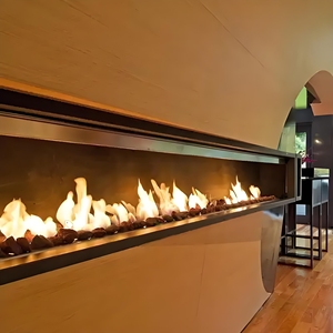 Chimenea Moderna de Lujo con Inserto de Acero para Bioetanol, con Control Remoto, Diseño de Esquina Personalizado, Chimenea para Sala de Estar - Product Image 6