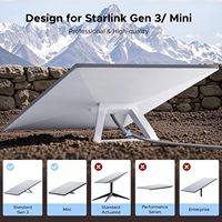 Câble personnalisé pour Starlink 50FT Standard Gen 3/Mini Cat6 RJ45 5Gbps 250MHz Haute Vitesse IP67 26AWG PVC Durable Gris pour Ordinateur Portable