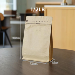 Factory Personalized Custom Printed Kraft Paper Coffee <b>Beans</b> Packaging Self-standing Zip Lock Pouch with Logo for <b>Small</b> Business - Product Image 4