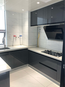 Nhà Máy Tùy Chỉnh Hiện Đại Đơn Giản Hợp Kim Nhôm Tủ Bếp Với Không Thấm Nước Thực Tế Và Chất Lượng Cao Đồ Nội Thất Nhà Bếp - Product Image 6