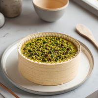 Nouvelle boîte de rangement ronde en bois massif jetable pour le thé, les aliments, les collations, l'emballage, la boîte à fromage pour les ustensiles de cuisson, les fruits et les aliments