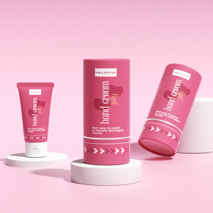 Boîte de tube cosmétique de luxe avec logo personnalisé Tube en papier cuivre épais Emballage cadeau fleur de forme octogonale transportable et durable - Product Image 5