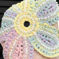 Applique brodée de fleurs à sequins en gros pour vêtements, robes de mariée et décoration de mode