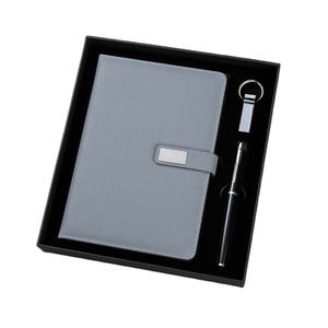 دفتر ملاحظات وقلم ترويحي XP-Promos جميل شعار مخصص مطبوع مخططي في مجموعة علب هدايا الأعمال - Product Image 1