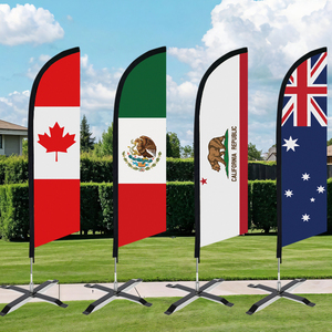 <span class=keywords><strong>Arizona</strong></span> için Ulusal Kurumsal Tarz Polyester Swooper Plaj Bayrağı Özel Baskılı Promosyon XZBN Markası - Product Image 3