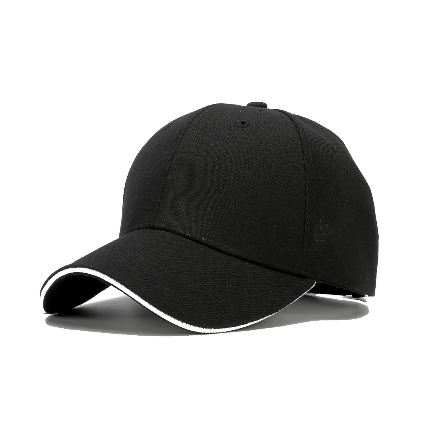 مصنع المعدات الأصلية قبعات فارغة شعار مخصص مطرزة الجملة قبعات البيسبول السوداء للرجال