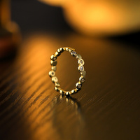 OEM ODM Bijoux fins Argent sterling 925 Plaqué or 18 carats Zircon cubique Pave Perle irrégulière Bagues de promesse de luxe pour femmes