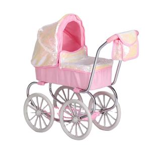 Poussette de <span class=keywords><strong>landau</strong></span> de luxe directe d'usine avec grande roue de chariot et jouets de jeu de simulation de sac pour accessoires de poupée parfaits préscolaires - Product Image 6