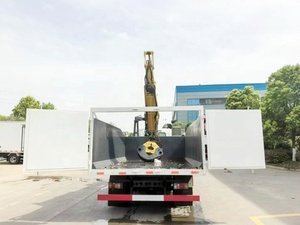 Camion <span class=keywords><strong>grue</strong></span> forestière ISUZU <span class=keywords><strong>4x2</strong></span> de 700 kg à grappin rotatif hydraulique pour l'exploitation forestière et le chargement de bois - Vente chaude - Product Image 4