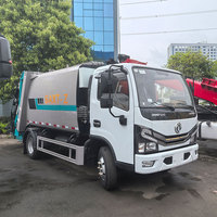 Camion compacteur de déchets Dongfeng 4x2 7000L à chargement arrière, 6 tonnes, pour collecte des déchets dans les zones hospitalières, directement de l'usine