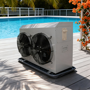 เครื่องทำน้ำร้อน-เย็นสระว่ายน้ำแบบปั๊มความร้อนไฟฟ้า ขายดี กำลังไฟ 20KW ควบคุมผ่าน WiFi สำหรับสระว่ายน้ำขนาด 5-15 แรงม้า - Product Image 3