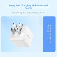 Produits intelligents pour chargeur rapide Type-C 45W QC2.0 en matériau GaN ignifuge, adaptateur pour téléphone portable et écouteurs, accessoires mobiles