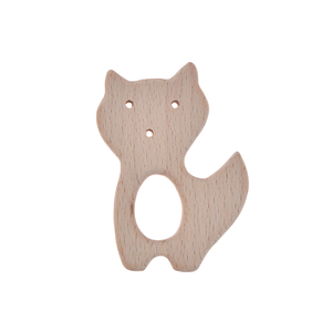 Top Qualité Fabricant Produire Sécurité Bébé Dentition Jouets <span class=keywords><strong>renard</strong></span> Animal <span class=keywords><strong>En</strong></span> <span class=keywords><strong>Bois</strong></span> de Dentition - Product Image 3