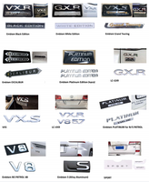 Badge de voiture personnalisé de luxe en plastique ABS 3D avec logo chromé, emblème automobile, garantie d'un an