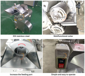 Coupe-légumes et fruits à taille de cube réglable – Machine à découper pommes de terre, carottes, tomates, <span class=keywords><strong>aubergines</strong></span>, <span class=keywords><strong>courgettes</strong></span>, poivrons - Product Image 4