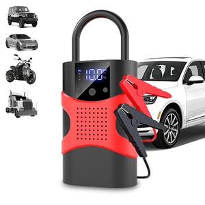 Démarreur de batterie de voiture avec gonfleur d'air, bloc d'alimentation portable 8000 mAh, démarreur de secours automobile - Product Image 1