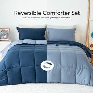 Nouvel ensemble de couettes douces moelleuses de vente directe d'usine couette de literie alternative matelassée facile à laver - Product Image 4