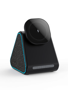 Haut-parleur de bureau Bluetooth 5.0 avec <span class=keywords><strong>chargeur</strong></span>, sorties multi-puissance, charge par <span class=keywords><strong>induction</strong></span> stable, équipement audio domestique - Product Image 6