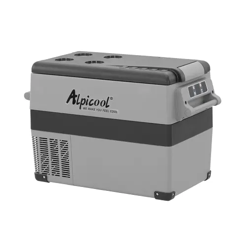CF/NCF45 Alpicool 자동차 휴대용 냉장고 DC 압축기 자동차 냉장고 12v 24v APP 제어 2 존 전기 캠핑 냉장고 캐러밴