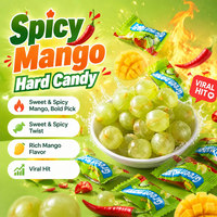 2026 New Arrival Sour Spicy Mango Hard Candy Green Mango Chili Candy Extreme Hot Taste Snacks