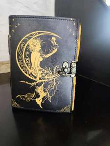 Handmade Embossed Leather Sketchbook Vintage Retro Recipe Magic Prayer Writing Wellness Bullet Wedding Gust Mental Journal - Product Image 2