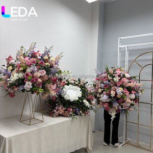 LEDA Hot Selling Big 80CM <b>Artificial</b> <b>Flower</b> Ball Mixing Colorful Wedding <b>Flower</b> Ball Table Centerpieces - Product Image 6