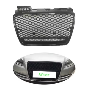 Reemplazar actualización coche rejilla para Audi <span class=keywords><strong>A4</strong></span> B7 <span class=keywords><strong>2004</strong></span> - 2007 negro abs rejilla RS4 buscando - Product Image 1