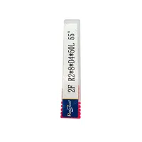 2F R2*8*D4*50L 55 °   Fraise à queue sphérique en carbure monobloc, 2 dents, queue de 4 mm, pour usinage CNC de l'acier moulé