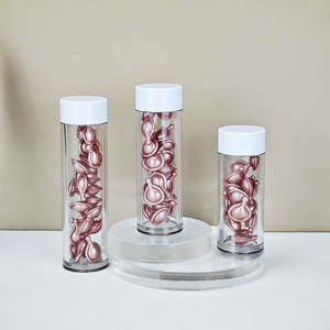 Long Grand Stylo Bouteille 30ml 40 ml 50ml 60ml 100ml Distribuer Vitamine Pilule Clair PET En Plastique Tube Pot Conteneur pour <span class=keywords><strong>Capsule</strong></span> Solide - Product Image 1