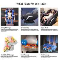 Produits tendance 2025 Nouveautés Fauteuil de massage robotisé de luxe à gravité zéro pour le corps entier en cuir PU AI
