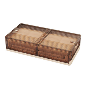 Caja de Almacenamiento Plegable Rectangular con <span class=keywords><strong>Ruedas</strong></span> para Debajo de la <span class=keywords><strong>Cama</strong></span>, de Plástico a Prueba de Polvo y Humedad, para Ropa y Edredones - Product Image 5