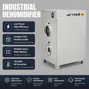 Deshumidificador Desecante Rotatorio Industrial -15 ℃ ~50 ℃   Deshumidificador de Rueda Desecante con Amplio Rango de Temperatura para Control de <span class=keywords><strong>Humedad</strong></span> Industrial - Product Image 2