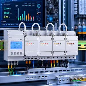 Compteur d'énergie prépayé Acrel ADF400L, compteur d'électricité intelligent multi-locataires avec communication RS485 et contrôle de la consommation - Product Image 1